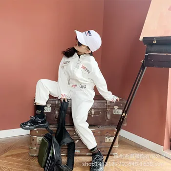 

2020 spring new girls' suit casual coat with Leggings two-piece children's set