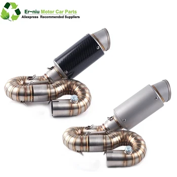 

Motorcycle Carbon Fiber Exhaust Muffler Contact Link Pipe For HONDA CBR1000RR CBR1000 RR 2008-2017 304 Stainless Steel