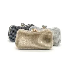 Новейший Блестящий украшенный бриллиантом клатч женские роскошные свадебные сумки на плечо вечерняя сумка с кристаллами модная сумка через плечо