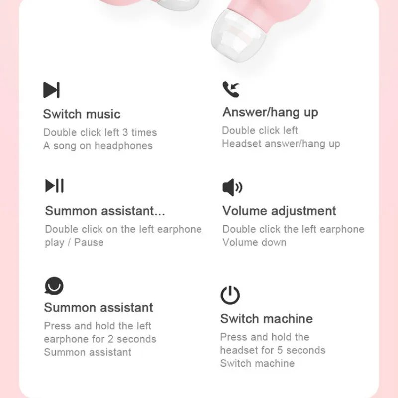 Mini Bluetooth Earbuds TWS 5 0 Bluetooth Earphones Colorful Bluetooth Headset with Mic for Xiaomi Huawei Support IOS Andriond