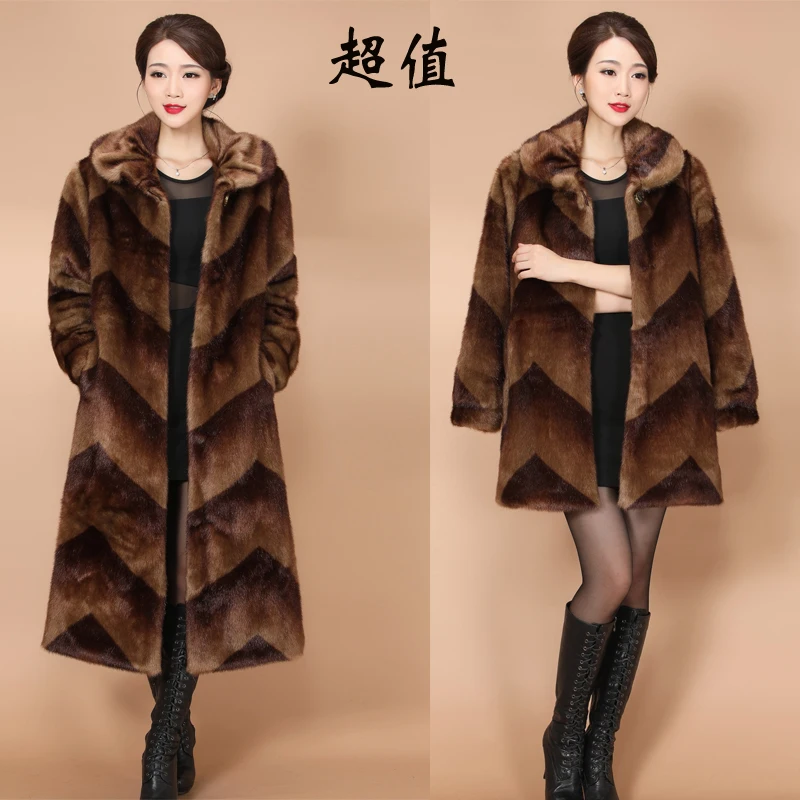 

Длинное зимнее Норковое Пальто из кожи и меха для девочек, 2020