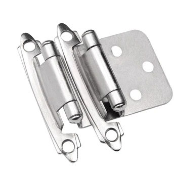 

10 Pair (20 Pack) Cabinet Hinges Overlay Flush Kitchen Cabinet Hinges Self Closing Cabinet Door Hinges