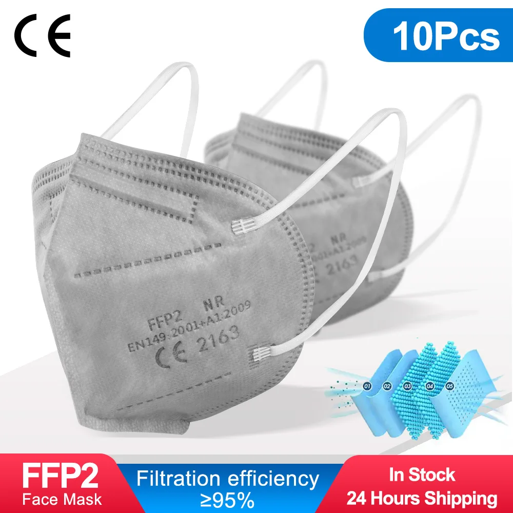kn95 Masks FFP2 Mascarillas Respiratory Mask Cubrebocas 5 ply Reusable