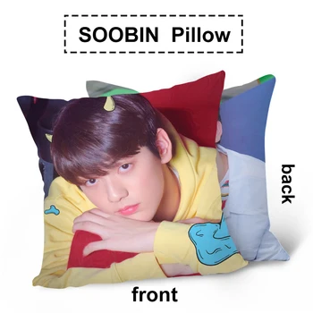 

KPOP TXT SOOBIN New Album Pictorial Photo Sofa Car Waist Cushion Cushion Double-sided Pillow Dropshipping