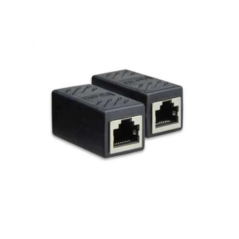 RJ45 Женский к женскому сетевому кабелю Разъем Ethernet кабель адаптер для мини двойной RJ45 интерфейсы адаптер удлинитель инжектор