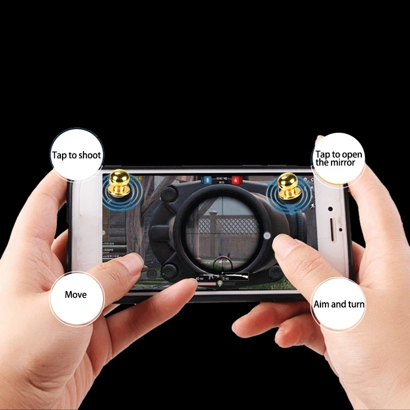 4X H5 Gamepad Phone Mobile Game Controller Hand Grip Trigger Key Gaming Joysticks for PUBG
