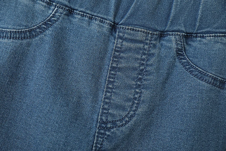 women's clothing stores Women Jeans  High Waist  plus size Autumn Pant Slim Stretch Cotton Denim Trousers For Woman Blue Black   5XL 6XL flare jeans