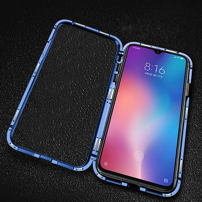 Для OPPO Realme 3 5 Pro Чехол 360 магнитный адсорбционный чехол s Закаленное стекло чехол для телефона для OPPO R17 Pro R15 зеркало F9 A7 A5 Coque
