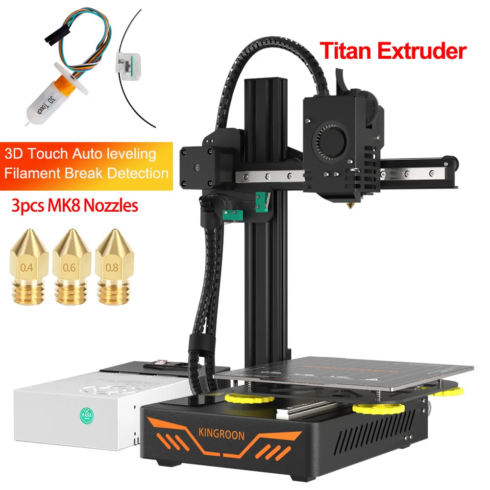 KP3S FDM 3D Printer Kit Printer 3D High Precision Touch Screen Portable Printer kit Printing PLA ABS180x180x180mm best 3d printer for beginners 3D Printers