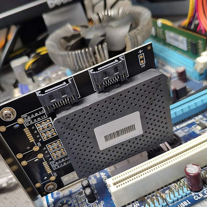 6 Гбит/с Pci Express Pcie Pci-E на 2 порта Sata 3,0 портов контроллер расширения адаптера