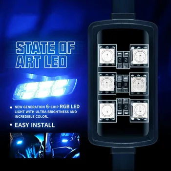 

6 pods LED Light Bar RGB 5050 SMD Muliticolor Neon lamp Remote control