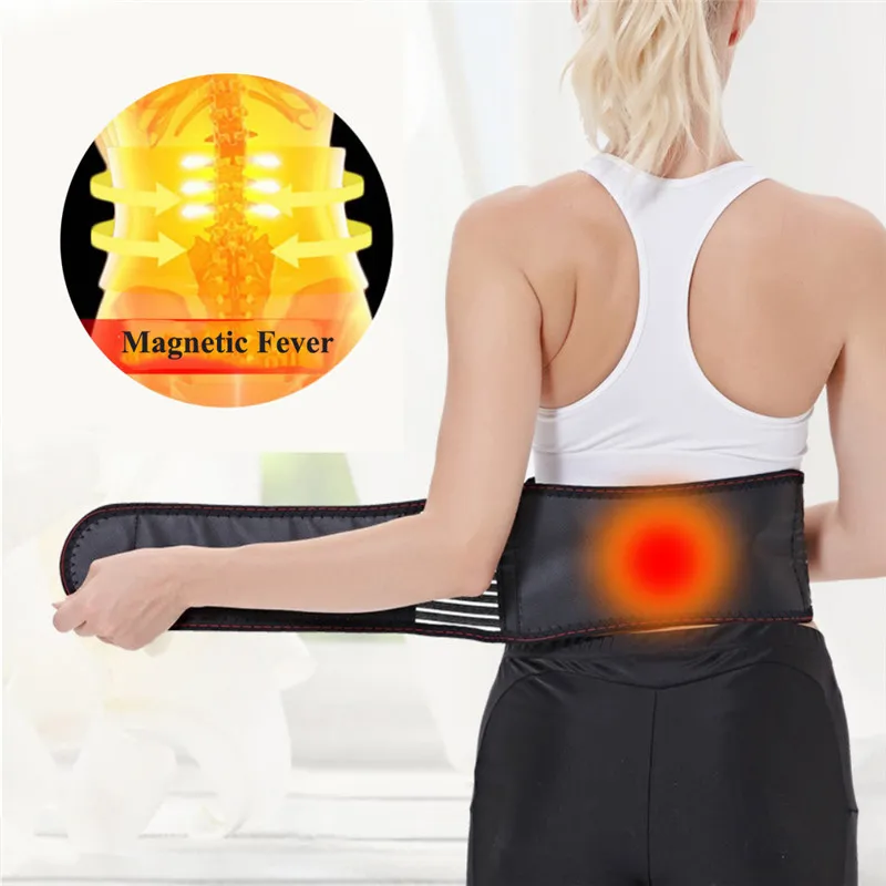 

Multifunction Tourmaline Self Heating Magnetic Therapy Waist Support Belt Shock Absorption Waist Brace Adjustable Waist Trainer