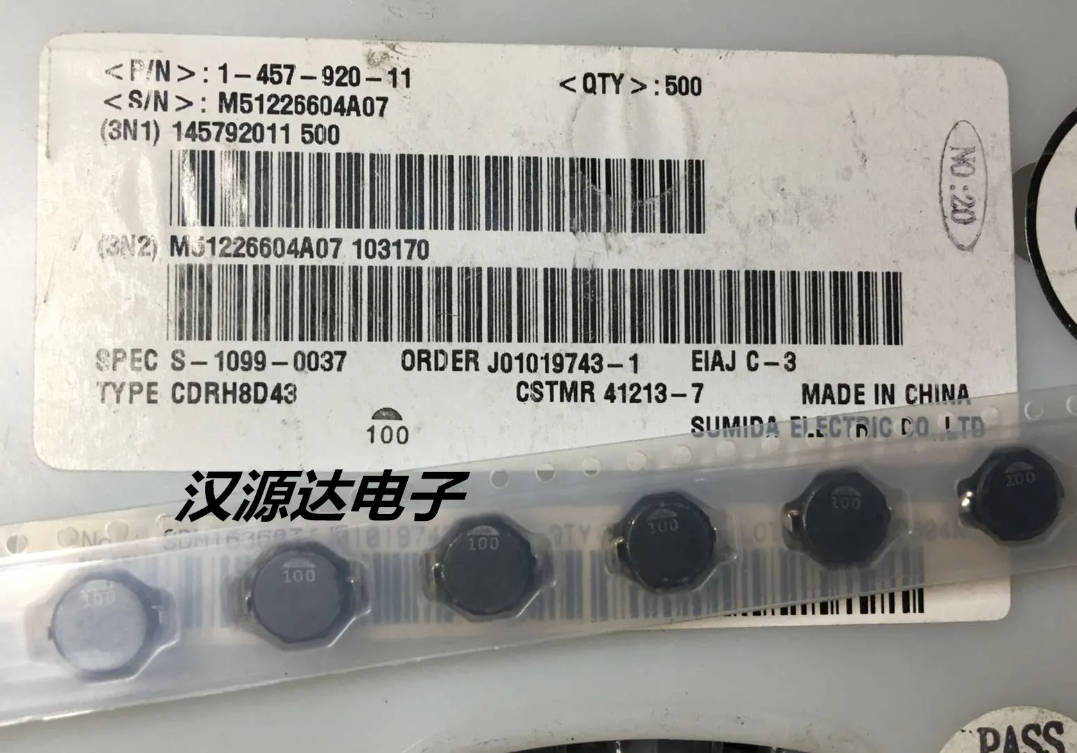 20 шт./лот CDRH8D43NP-100NC 100 10 мкГн 4A 8x8x 100% мм силовой Индуктор новый и оригинальный |