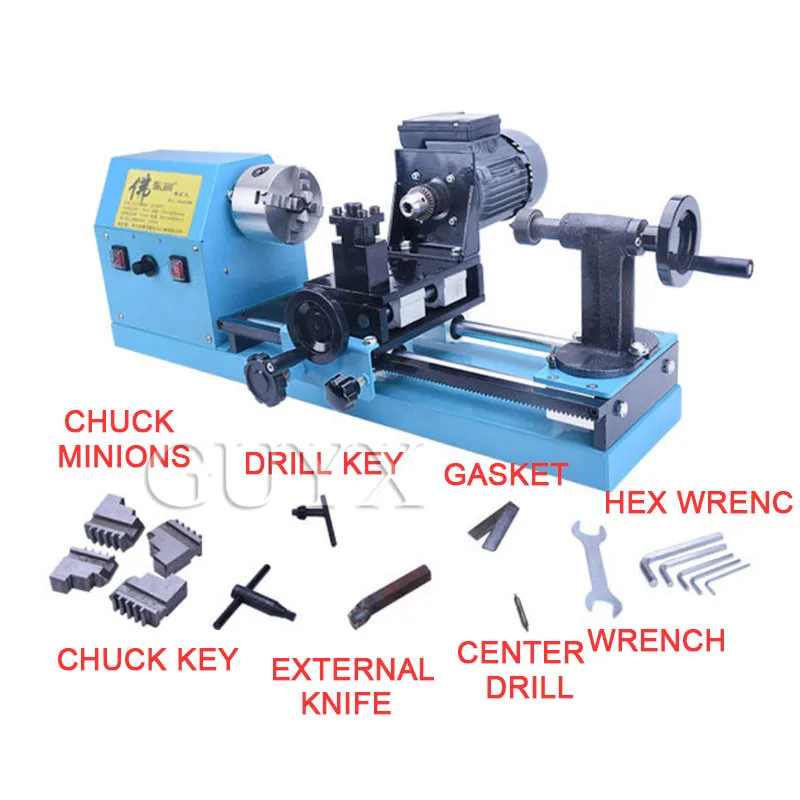 Stepless Speed Regulating Mini Beads Machine Lathe Small Bead Machine Micro Machine Tool Lathe Wood Beads Hand Woodworking Lathe