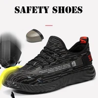Men's Breathable Steel Toe Work Sneakers
