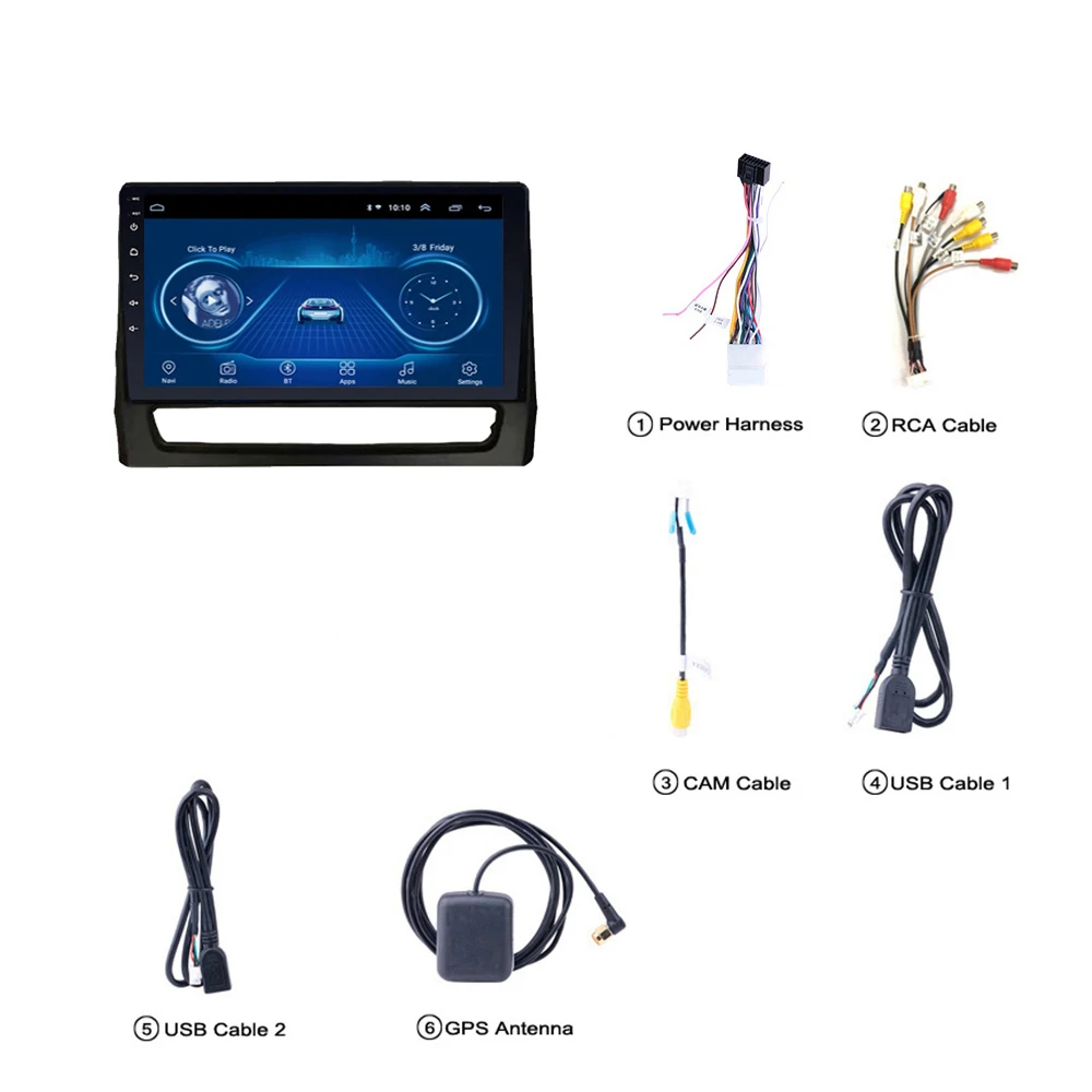 9 Inch 2.5D Android 8.1 Head Unit Car Radio Stereo WiFi GPS Multimedia Player For Mitsubishi ASX 2020