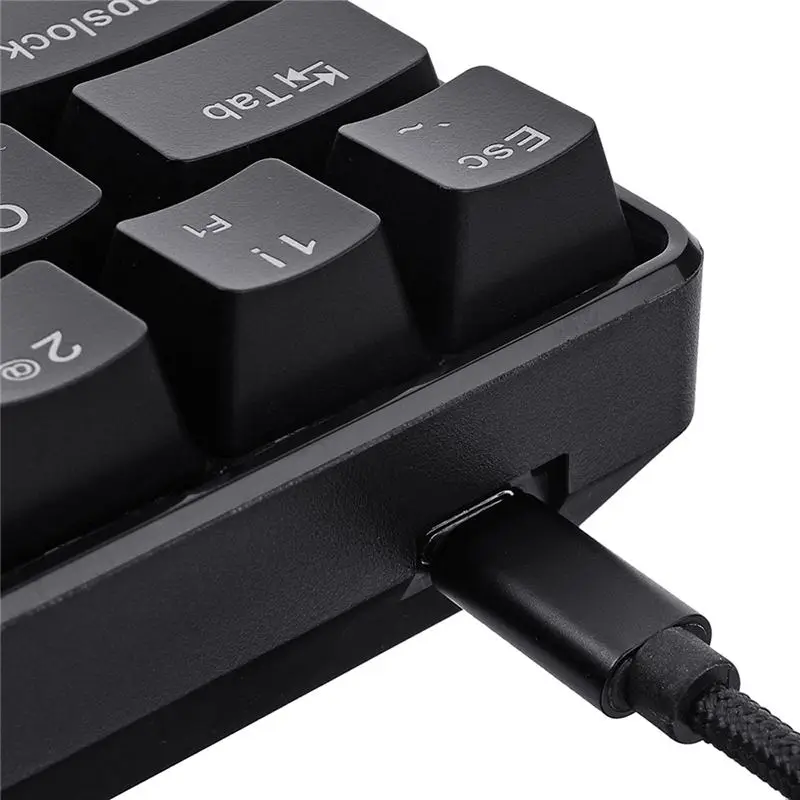 Geek GK64 64 клавишный переключатель Gateron механическая клавиатура горячая замена CIY