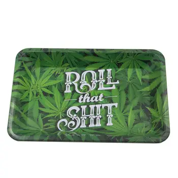 

Tinplate Metal Weed Rolling Tray Cigarette Smoking Rolling Tray Herb Tobacco Plate Discs Smoke Paper Tray