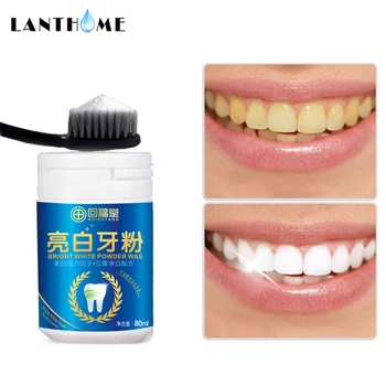 

80ml Magic Natural Teeth Whitening Pearl Whitening Toothpaste Powder Tooth Brushing Powder Oral Hygiene Cleaning Dental