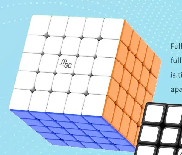 stickerless Новинка Yongjun MGC 5x5x5 Магнитный магический скоростной куб YJ MGC5 магнитные скоростные кубики 5x5 развивающие игрушки MGC 5 Neo Cube - Цвет: stickerless