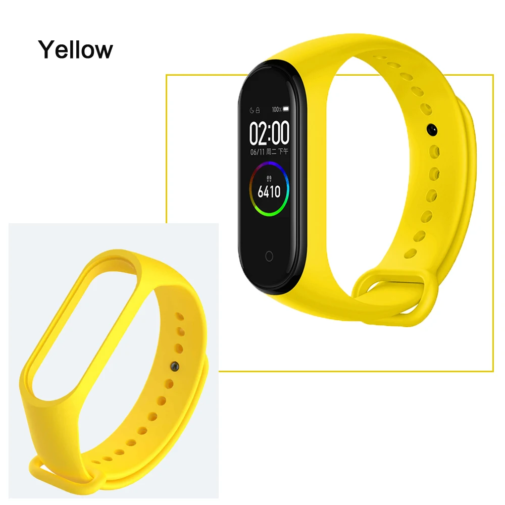 Mi Band 3 4 ремень ремешок на запястье для Xiaomi mi Band 3 4 спортивный силиконовый браслет для mi Группа 4 3 Band4 Смарт-часы с браслетом