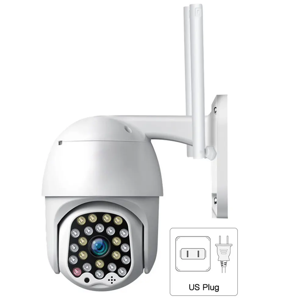 1080P две антенны PTZ IP камера Wifi 2MP Облачное хранилище 23 шт. светодиодный светильник сирены сигнализация P2P аудио домашняя камера безопасности