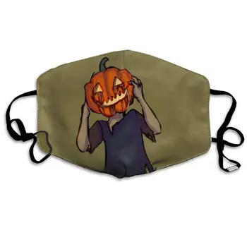 

Custom Anti-Dust Mouth Mask Halloween Pumpkin Reusable Outdoor Face Mask with Adjustable Earloops Breathable Mouth Cover for
