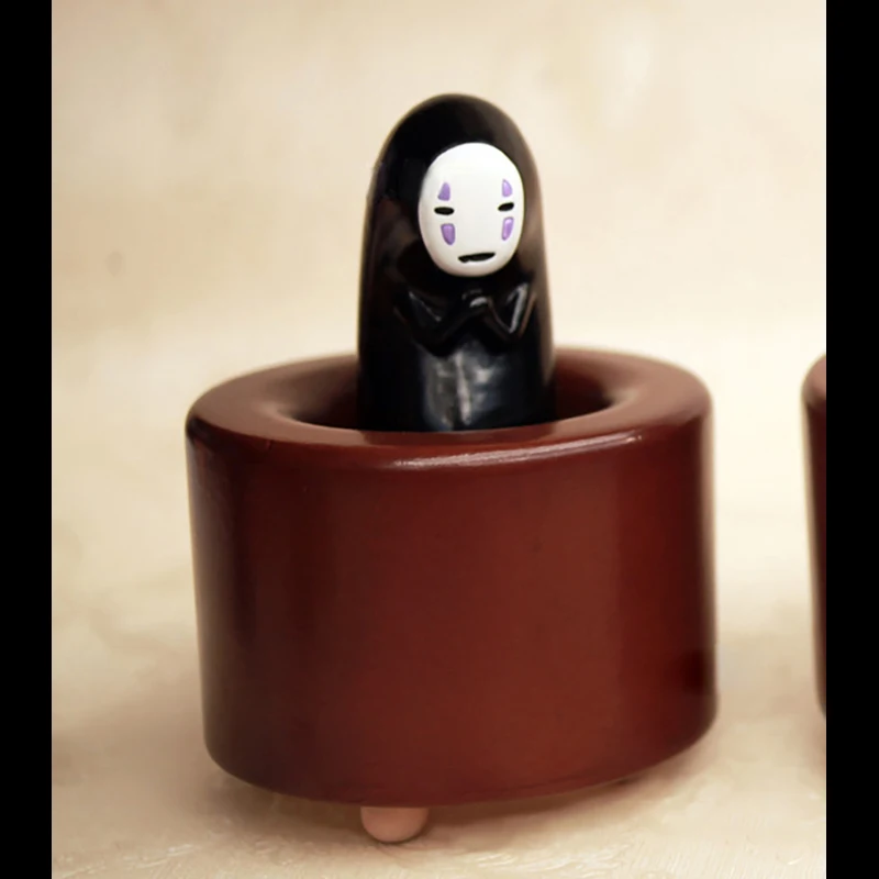 High Quality 12cm*8cm Muzic Box Faceless Male In The Palm Of The Music Box Series Mini Wood Funny Gift Christmas Decorations - Цвет: 04