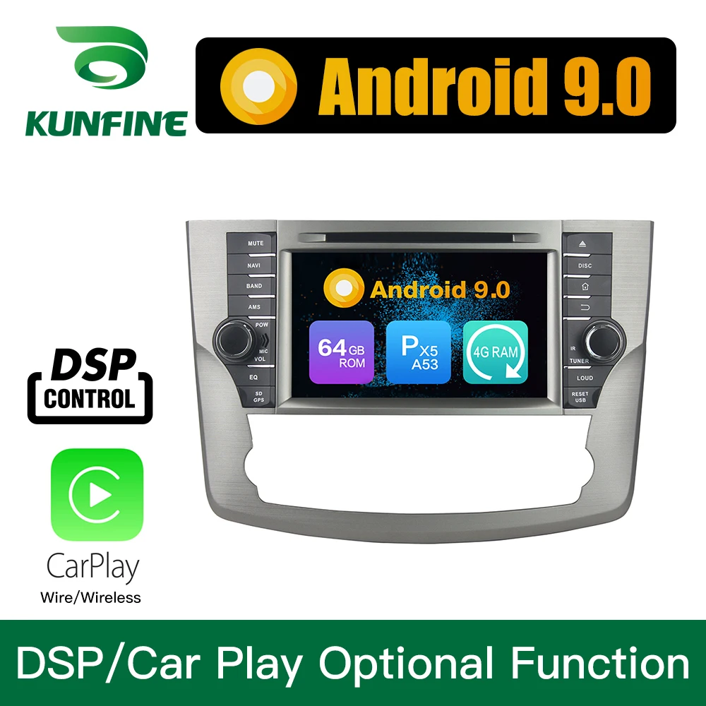 Android 9 0 Восьмиядерный 4 Гб RAM 64 Rom автомобильный DVD GPS мультимедийный плеер стерео