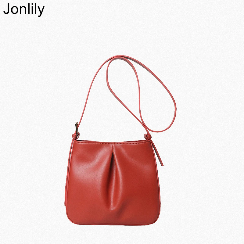 

Женская сумка через плечо Jonlily из натуральной кожи, женская сумка-мессенджер через плечо, элегантная городская сумка, дневной кошелек для подростков-KG509