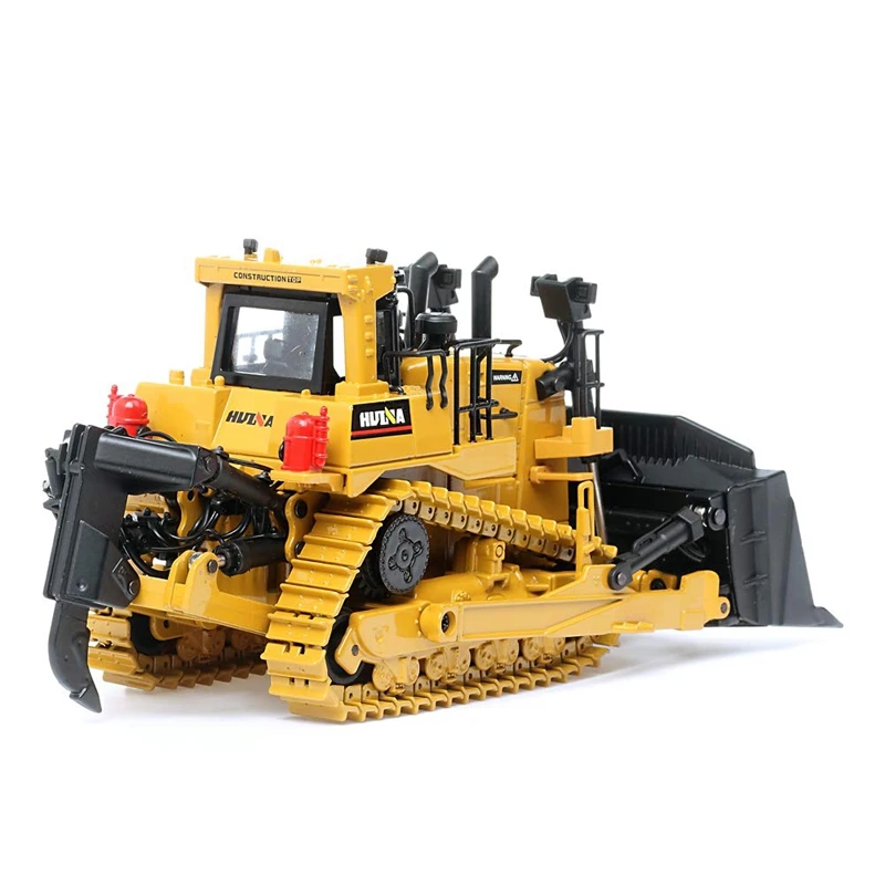 Huina 1700 1/50 Масштаб литья под давлением коллекционный Бульдозер с рыхлителем, высокая детализация металлический бульдозер модель игрушки для детей(бульдозер