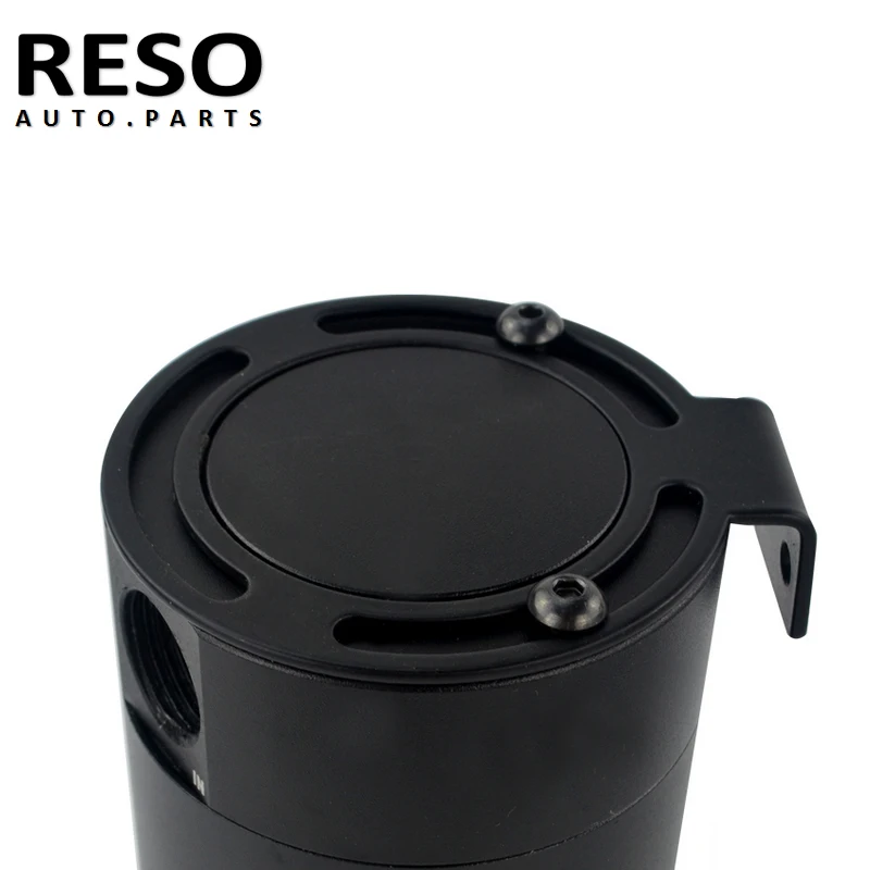 RESO-Универсальный алюминиевый маслоуловитель БАК воздушный гоночный масляный сепаратор 2/3 порт со съемным клапаном