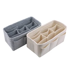Multi-bolso sentiu armazenamento cesta multifunctionele caixas de armazenamento fazer opbergtas desktop sala de estar brinquedo organizador