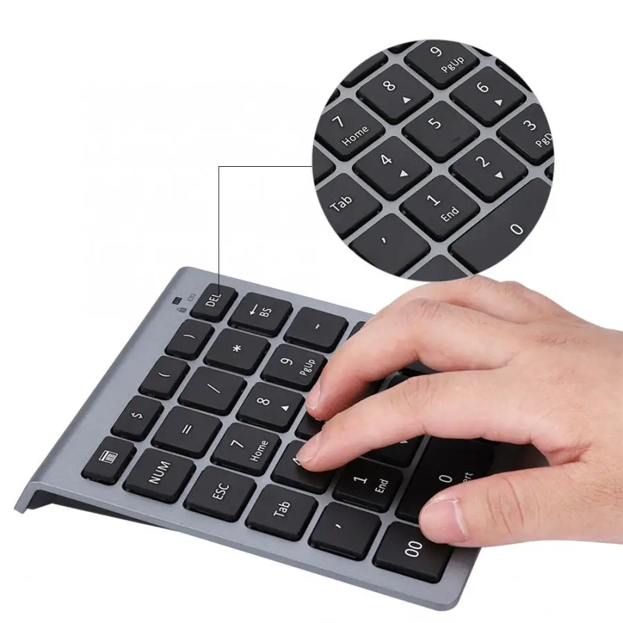 28 клавиш 2,4G мини Numpad беспроводная цифровая клавиатура маленькая клавиатура цифровая клавиатура