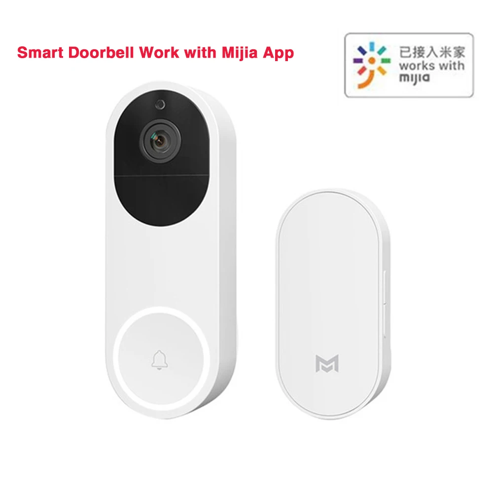 

Smart AI Face Identifcation HD 1080P Video Doorbell SMS Push Intercom with Mijia App Control IR Night Vision WIFI Video Doorbell