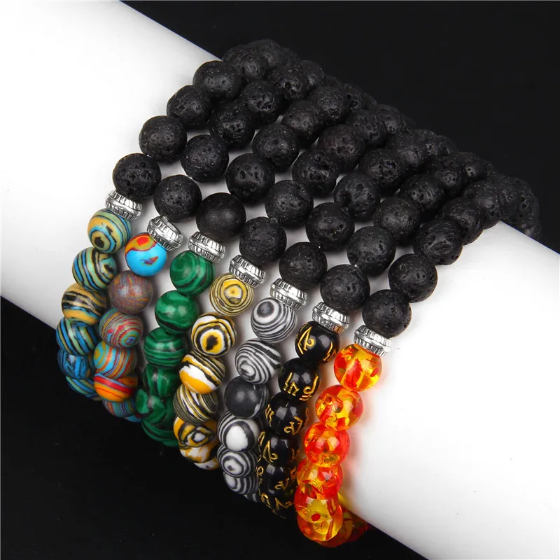 Bracciale dell'amicizia con perline di giada verde ed ematite, gioielli a forma di cuore, regalo per gli amici - Italia