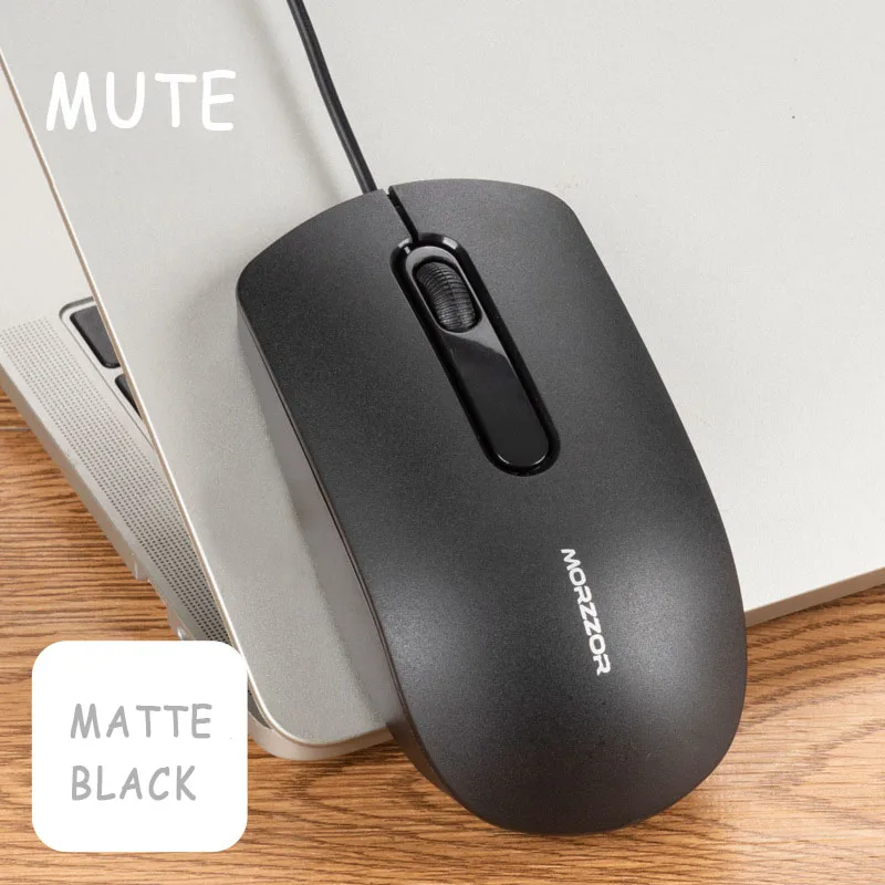Многоцветная черная, белая, розовая игровая офисная мышь 1200 dpi, USB компьютерная мышь, геймерские Мыши для ПК, ноутбука, озвученная и бесшумная - Цвет: silent black 4