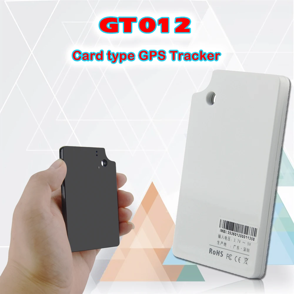 GT012 ультра тонкий мини автомобильный персональный анти потерянный gps трекер для
