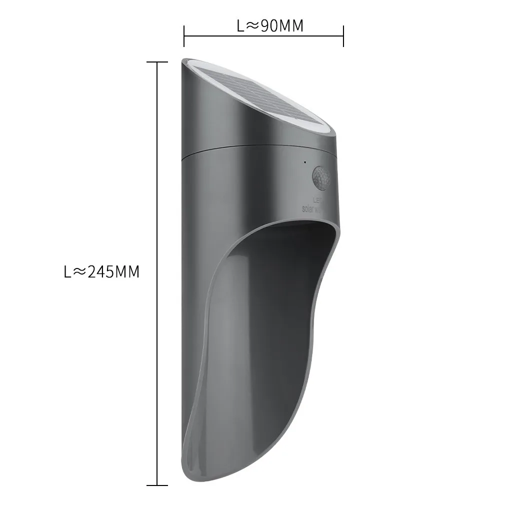New 15LED Outdoor Courtyard Waterproof Human Body Induction Solar Wall Light Safety
