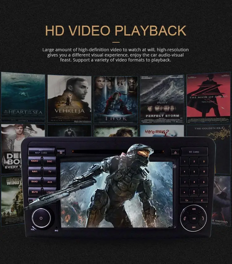 Sale LJDA 2 Din Android 9.0 Car Radio For Mercedes Benz ML CLASS W164 ML350 ML300 Car Multimedia Player Stereo Audio GPS DVD WIFI DSP 6