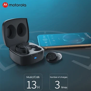 

Motorola VB100 Stereo Bluetooth Earphone True Wireless Earbuds Water Resistance Touch Control Smart Voice Assistant Headset