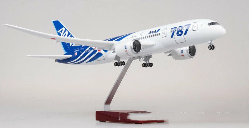 1/130 японский Airforce Boeing B787 самолет светодиодный 43 см Passanger Смола самолет W свет и колеса литой под давлением самолет