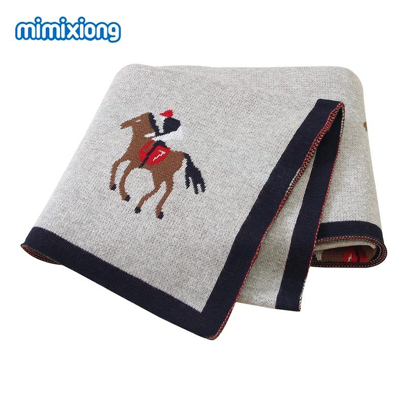 Baby Blankets Knitted Newborn Infant Bebes Swaddle Wrap Envelope for Stroller Bedding 100*80cm Toddler Kid Sleep Sack 100%Cotton