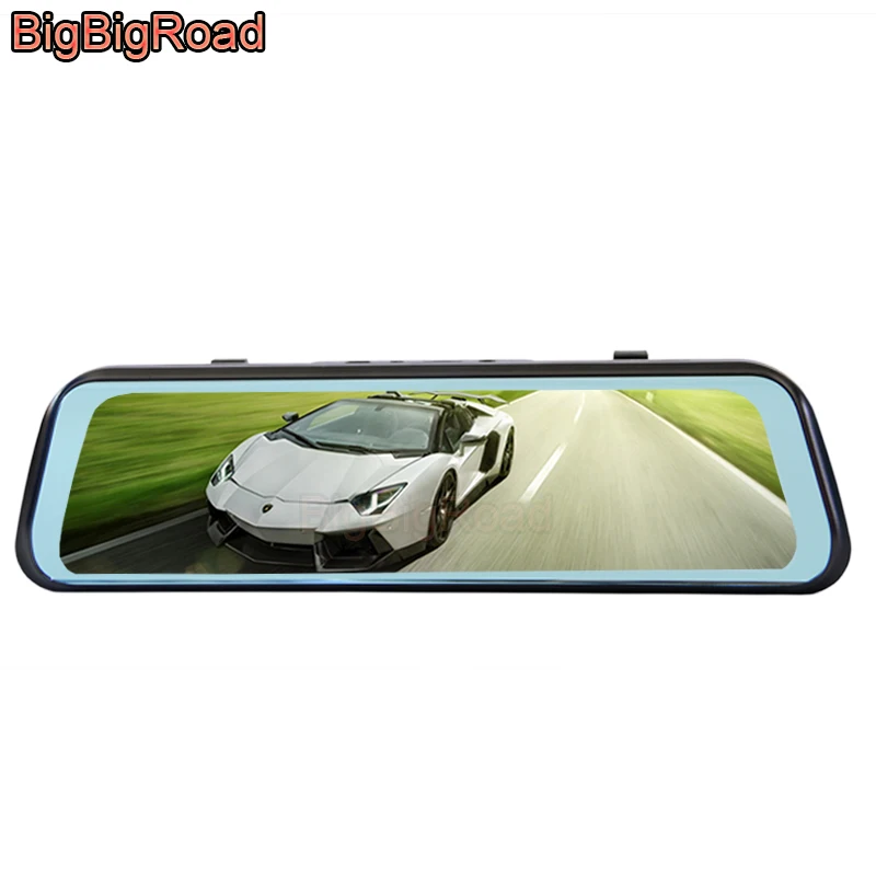 BigBigRoad Car DVR Dash Camera IPS Screen Stream RearView Mirror For Volkswagen Multivan Caravelle T5 Moia Touareg Variant EOS | Автомобили