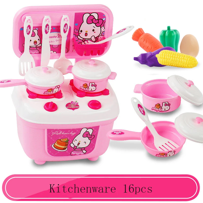 Забавная детская моделирование Кухня игрушки 16 шт./компл. DIY Пособия по кулинарии посуда детская Кухня посуда притворяться ролевая игра Игрушка развивающая игрушка - Цвет: ET032