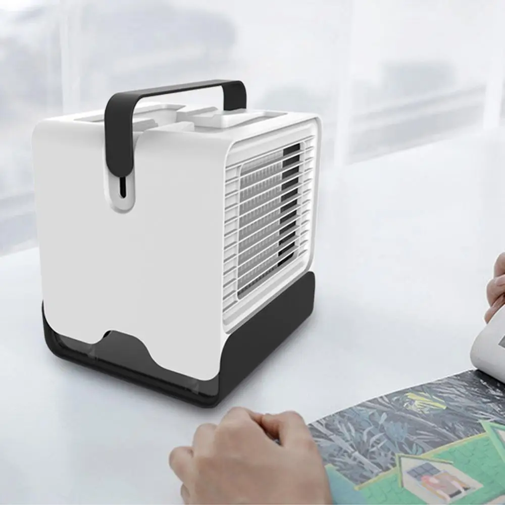 

USB Mini Portable Air Conditioner Humidifier Purifier Light Desktop Air Cooling Fan Air Cooler Fan for Office Home