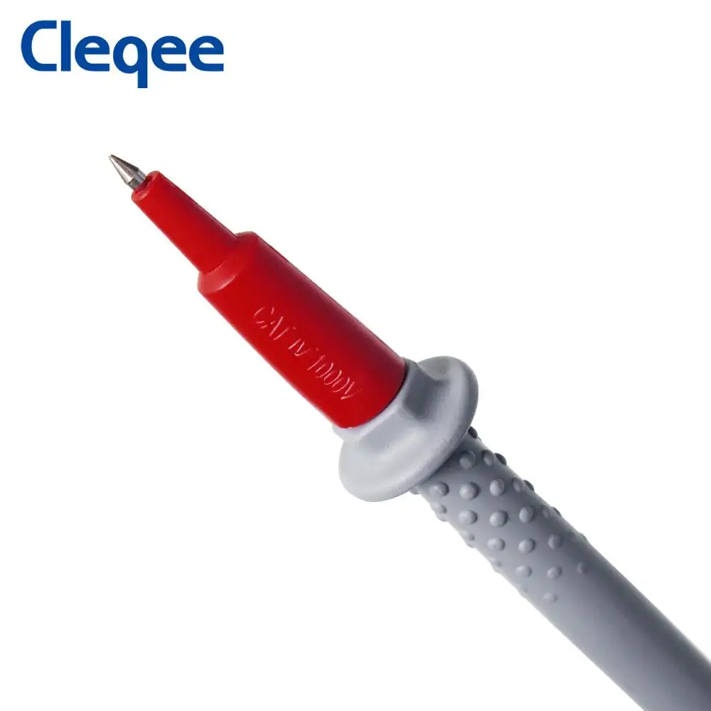 Cleqee P1505 1000 В/10 А 150 см универсальная Двойная силиконовая обертка медная игла мультиметр Пробник ручка тестовый провод для цифрового мультиметра