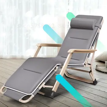 

Single lunch break nap folding bed home simple portable marching accompanying office recliner back lazy chair