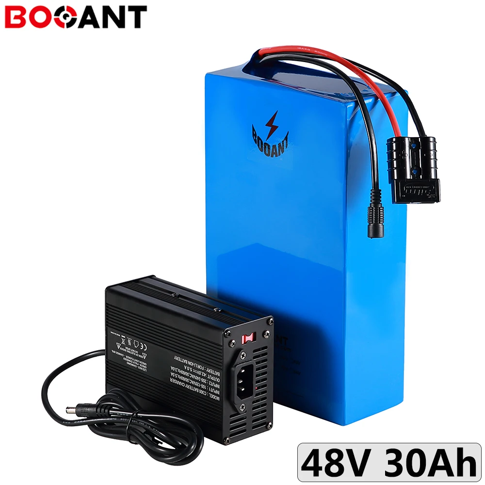 13S 48V Rechargeable battery pack 30Ah 1500w Electric Bicycle Lithium for LG 18650 cells with 5A charger | Спорт и развлечения