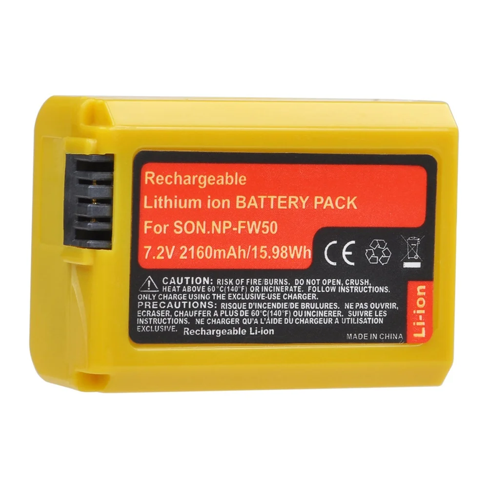 Batteria Tectra 2160Mah Sostituzione Per Sony Np-Fw50 Compatibile Per Sony Alpha A6000, A6500, A7S,A7,A7S Ii,A7S,A7R, A7 Ii Fotocamera